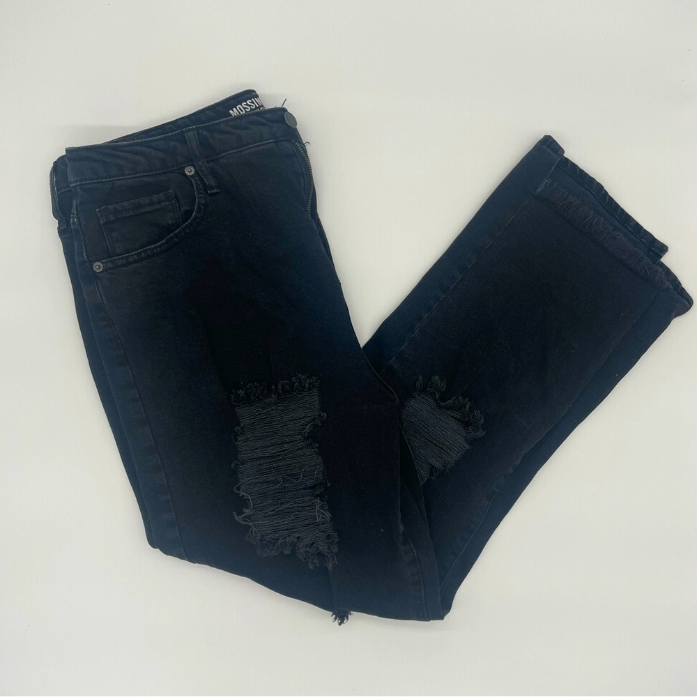 Mossimo Black Distressed Denim Jeans